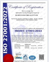 ISO/IEC 27001:2022 certificate
